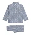 Derek Rose Printed Ledbury Pyjama Set In Blue