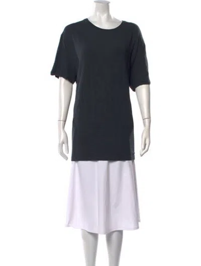 Pre-owned Derek Rose Scoop Neck Short Sleeve T-shirt In Grey