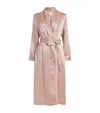Derek Rose Silk Bailey Robe In Pink