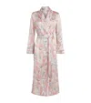 Derek Rose Silk Brindisi Robe In Pink