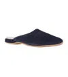 Derek Rose Suede Douglas Slippers In Navy