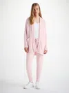 Derek Rose Women's Cardigan Nina Cashmere Ice Pink In Ice Pink