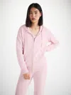 Derek Rose Women's Hoodie Daphne Cashmere Ice Pink In Ice Pink