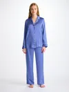 Derek Rose Women's Pyjamas Bailey Silk Satin Amethyst