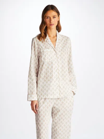 Derek Rose Women's Pyjamas Nelson 101 Cotton Batiste White