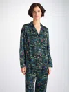 Derek Rose Women's Pyjamas Silk Satin Multi Midnight Jungle Print In Multi