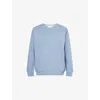 Derek Rose Womens Blue Relaxed-fit Cotton-blend Sweatshirt In Blue