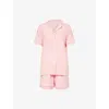 Derek Rose Womens Pink Lara Relaxed-fit Jersey Shorts Pyjama Set In Pink
