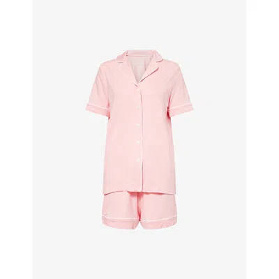 Derek Rose Womens Pink Lara Relaxed-fit Jersey Shorts Pyjama Set
