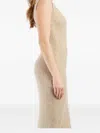 Derhy Sleeveless Midi Dress In Neutral