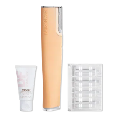 Dermaflash Luxe+ Advanced Sonic Dermaplaning + Peach Fuzz Removal - Peach Fuzz In Orange