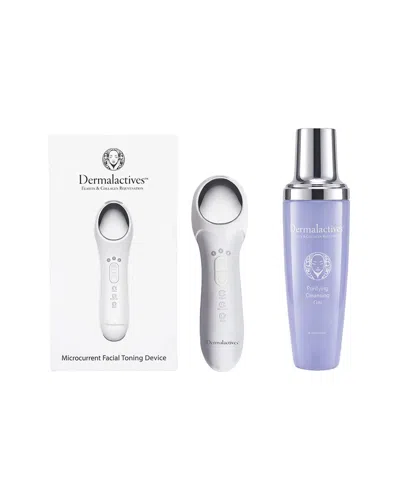 Dermalactives Women's Microcurrent Facial Toning Device + Purifying Cleansing Gel In Transparent