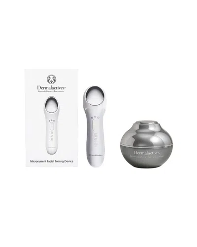Dermalactives Women's Microcurrent Facial Toning Device + Resurfacing Honey And Charcoal Mask In Transparent