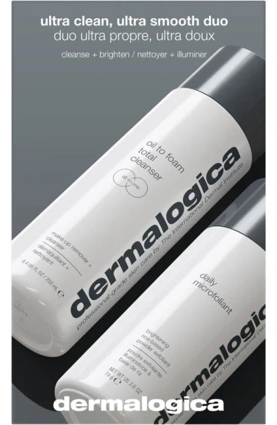 Dermalogica Ultra Clean Ultra Smooth Duo Kit (limited Edition) $122 Value In White