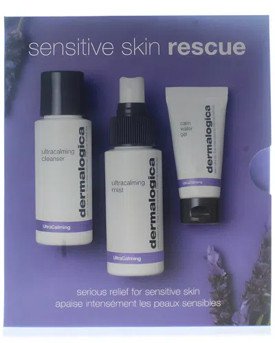 Dermalogica Unisex Sensitive Skin Rescue 3pc Kit In Transparent