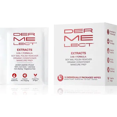 Dermelect Extracts 3-in-1 Soy Nail Polish Remover In White