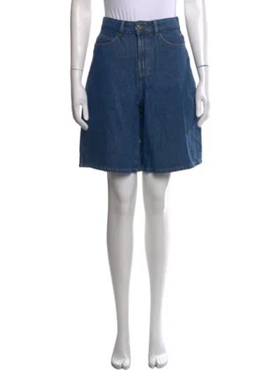 Pre-owned Des Petits Hauts Knee-length Shorts In Blue