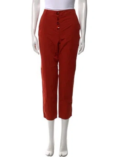 Pre-owned Des Petits Hauts Skinny Leg Pants W/ Tags In Orange