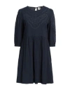 Des Petits Hauts Woman Mini Dress Navy Size 2 Cotton In Navy