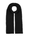 Des Petits Hauts Woman Scarf Black Size - Superkid Mohair, Merino Wool, Polyamide, Elastane