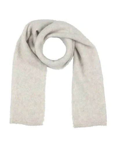 Des Petits Hauts Woman Scarf Light Grey Size - Superkid Mohair, Merino Wool, Polyamide, Elastane In Gray