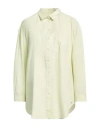Des Petits Hauts Woman Shirt Light Green Size 3 Cotton In Green