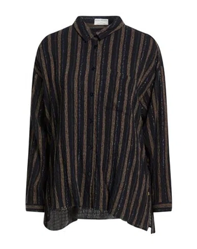 Des Petits Hauts Woman Shirt Midnight Blue Size 2 Viscose, Wool, Polyamide, Polyester In Multi