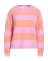 Des Petits Hauts Woman Sweater Pink Size 2 Superkid Mohair, Merino Wool, Polyamide, Elastane In Multi