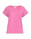 Des Petits Hauts Woman T-shirt Pink Size 3 Cotton