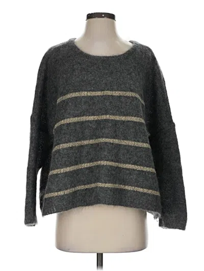 Pre-owned Des Petits Hauts Wool Pullover Sweater In Gray