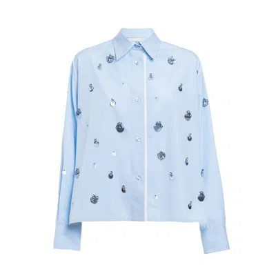 DES_PHEMMES BOYFRIEND EMBROIDERED SHIRT