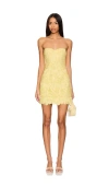 Des_phemmes Bustier Dress In Lemonade