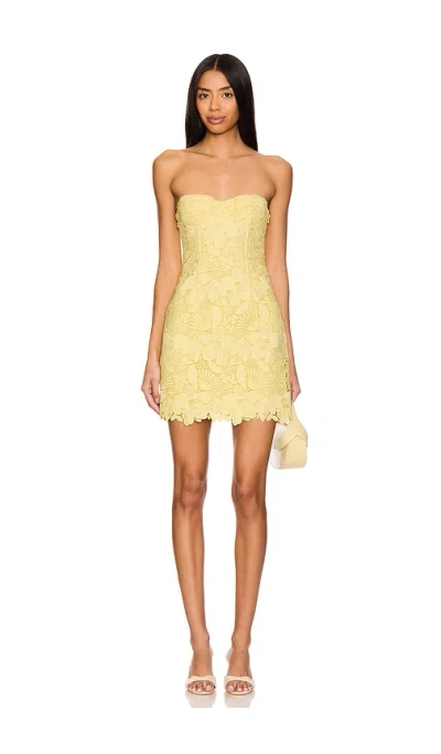 Des_phemmes Bustier Dress In Lemonade