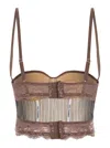 Des_phemmes Bustier Top In Blu
