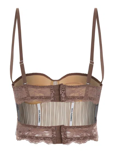 Des_phemmes Bustier Top In Blu
