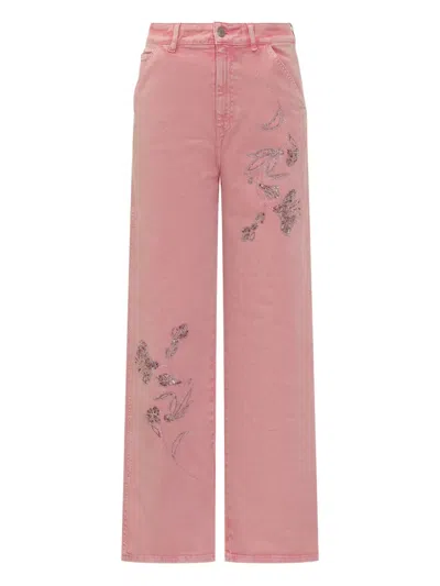 DES PHEMMES CARGO STRAIGHT-LEG JEANS