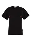 Des_phemmes Cherry T-shirt In Black
