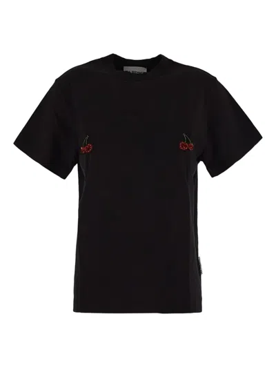 Des Phemmes Cherry T-shirt In Black