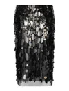 Des_phemmes Woman Midi Skirt Black Size 8 Nylon In Black