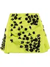 Des_phemmes Embellished Duchesse Mini Skirt In Green