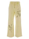 Des_phemmes Cargo Denim Pant In 黄色