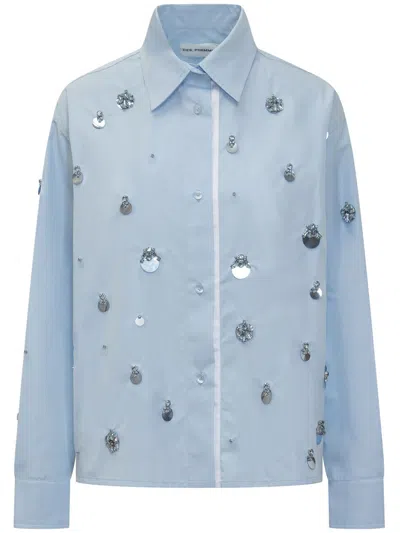 DES_PHEMMES CRYSTAL-EMBELLISHED SHIRT