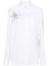 Des_phemmes Crystal-embellished Shirt In White