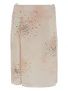 Des_phemmes Crystal-embellished Skirt In White