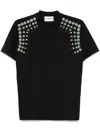 Des_phemmes Embellished Jersey T-shirt In Schwarz