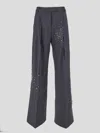 Shop Des Phemmes Des_phemmes Trousers In Irongrey