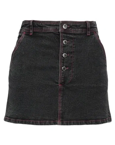 Des Phemmes Des_phemmes Woman Denim Skirt Black Size 4 Cotton, Elastane