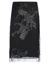 Des_phemmes Woman Midi Skirt Black Size 4 Nylon In Black