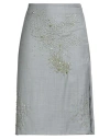 Des Phemmes Des_phemmes Woman Midi Skirt Grey Size 6 Wool