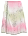 Des Phemmes Des_phemmes Woman Midi Skirt Pink Size 6 Silk